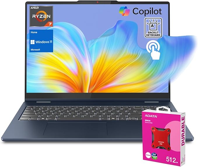 Lenovo 2025 IdeaPad Slim 5 Next Gen AI Copilot Business Laptop