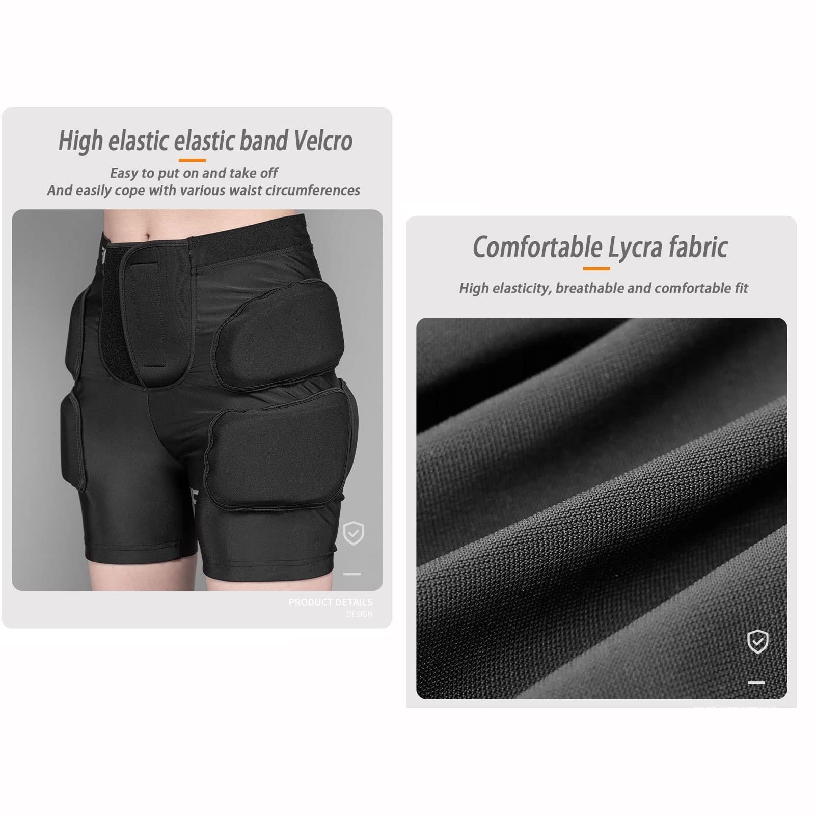 SOURRI 3D Protective Padded Shorts For Snowboard,Skate And 10 thumbnail image