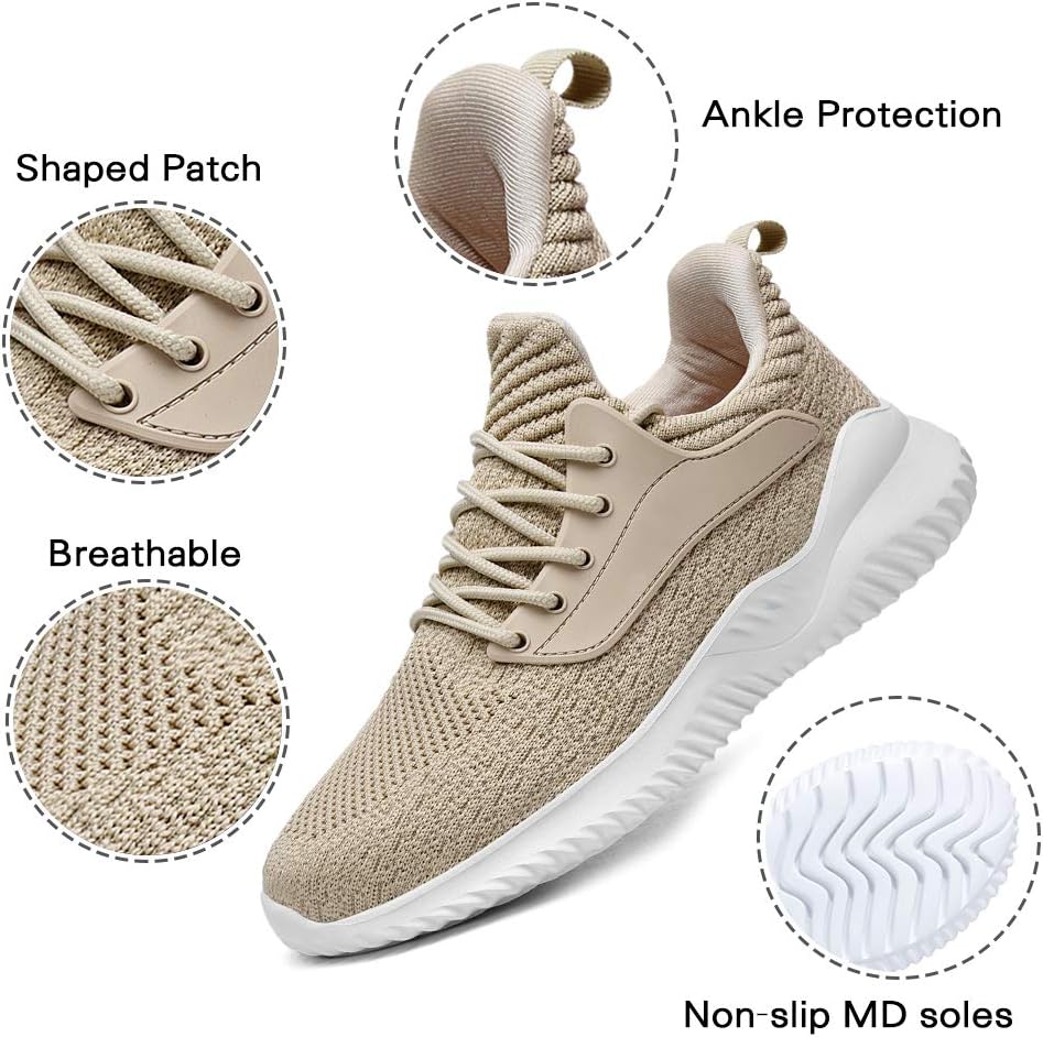 Akk Womens Walking Shoes - Slip On Tennis Running Shoes Memory Foam Lightweight Work Sneakers for Indoor Outdoor Gym - Image 5