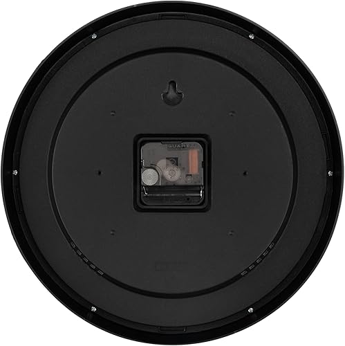 Miniatura 9 de Foxtop Reloj de pared de 24 horas, reloj de pared analógico redondo de cuarzo de 12 pulgadas, funciona con pilas, reloj de hora militar para aula,