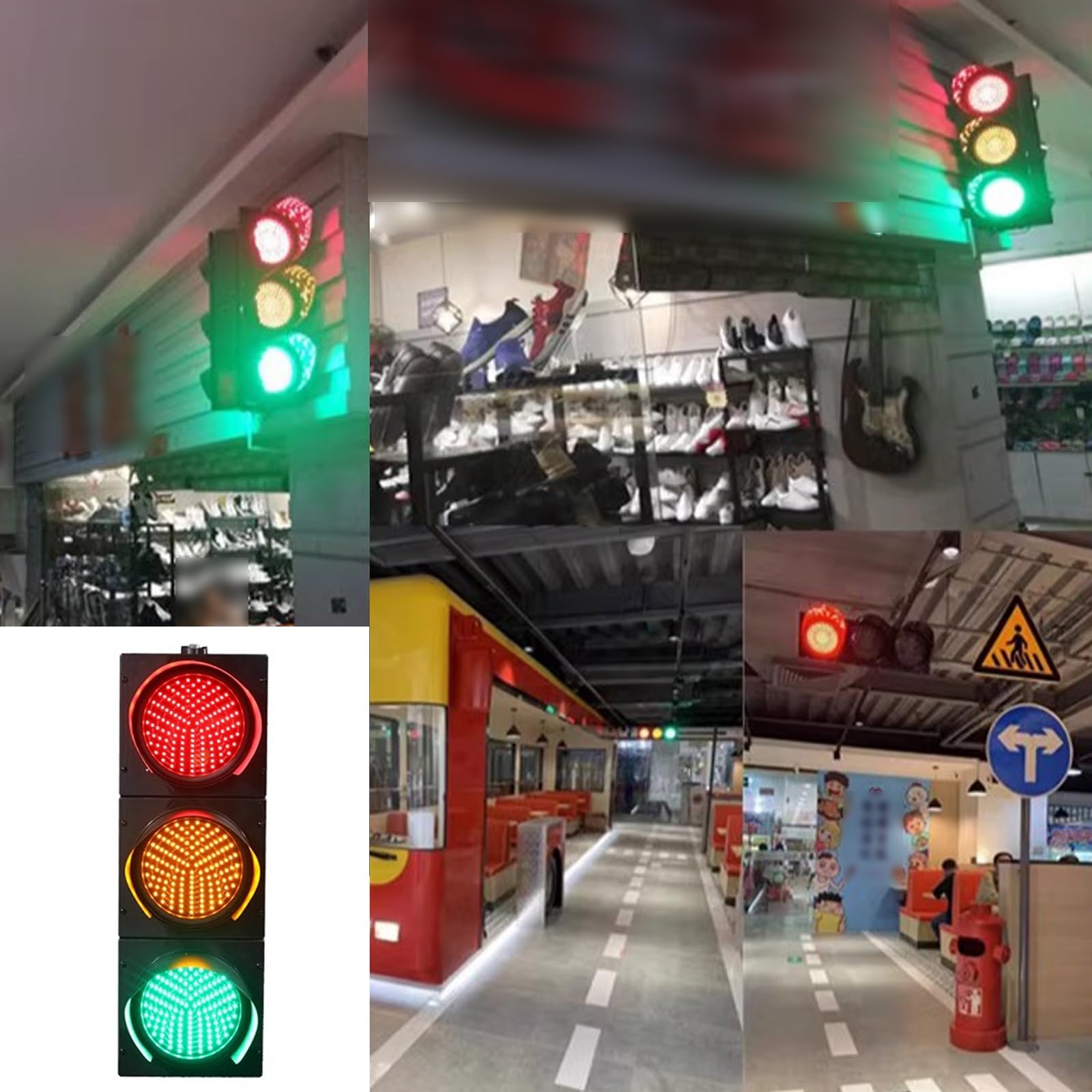Światła drogowe LED, światło czerwone/zielone/żółte, wodoodporny wskaźnik świetlny, przemysłowe światło hamowania, do skrzyżowań, pasa parkowania, zjazdu autostrady, myjni samochodowej