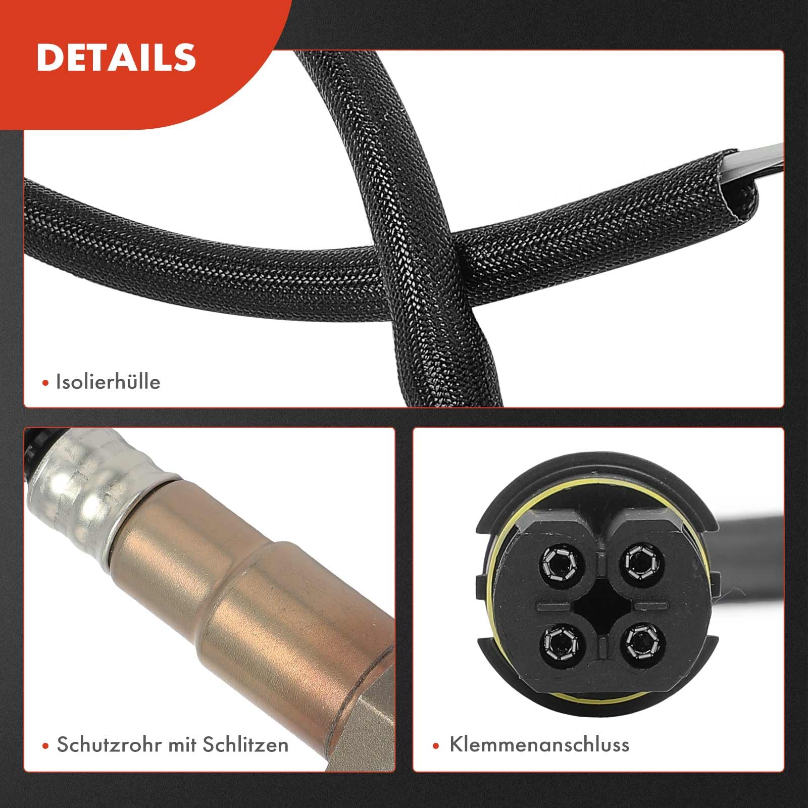 Frankberg Sonda lambda Sonda diagnostica Compatibile con SLK R171 Cabrio 450 Crossfire R.o.a.d.s.t.e.r City-Coupé 450 Crossfire Replace# 250-24469