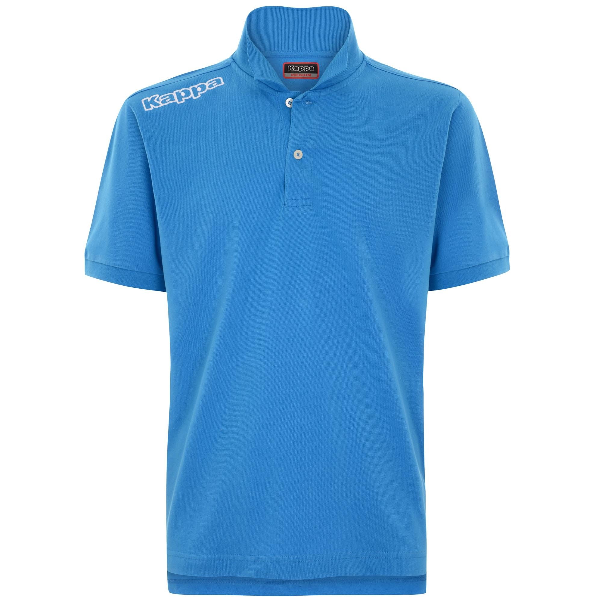 Kappa Camiseta Tipo Polo Logo Polo MSS para niño - F95 - Azzurro Italia - 14 años (Altura 158-169 cm)