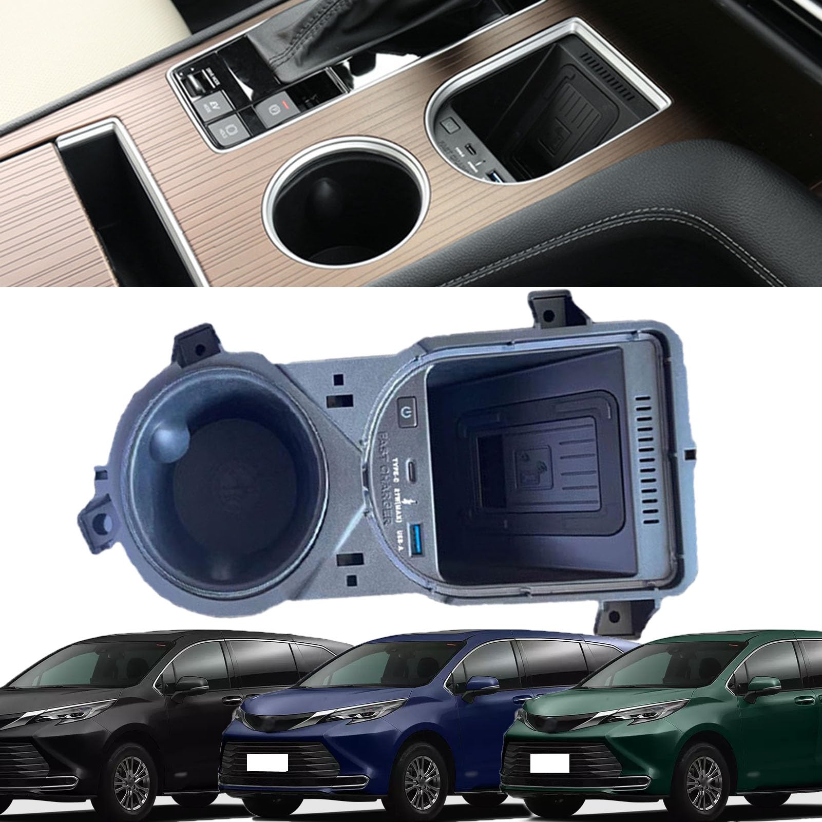 Amazon.co.jp: 車載 ワイヤレス充電器 トヨタ シエンタ (2021 2022