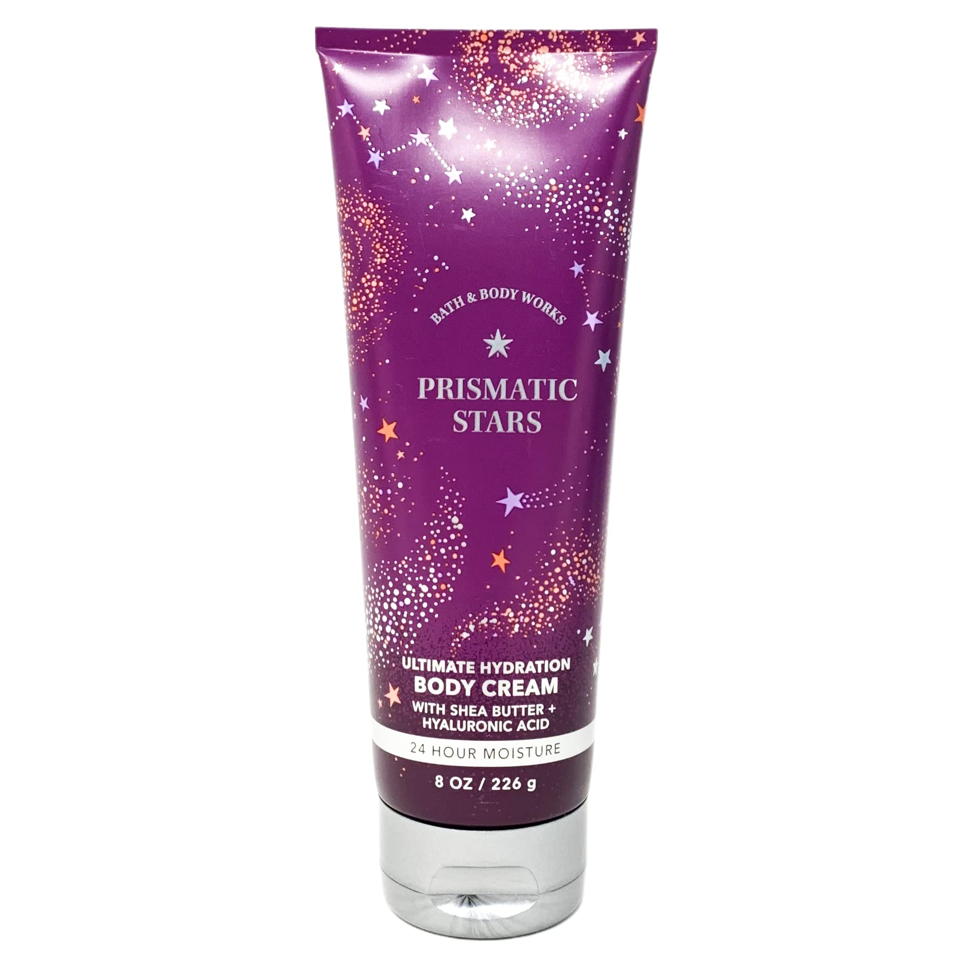 Bath & Body Works Prismatic Stars 2 Pack Body Cream Bundle with an Aloe Vera Bar Soap - Full Size