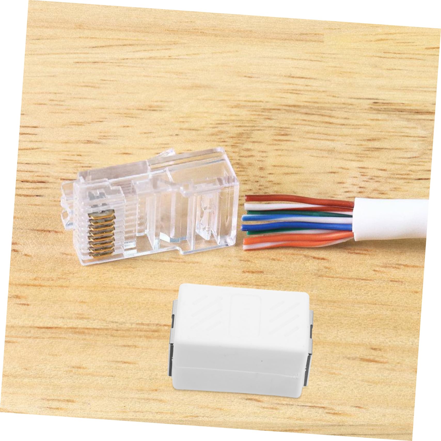 HOMSFOU Small Ethernet Extender Connector Coupler Cat6 Coupler for Router Device
