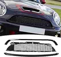 Frontstoßstangengrill 3-teilig Glänzend Schwarz - Für Mini R55-R59 S & JCW