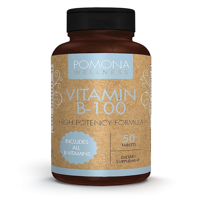 Buy Pomona Wellness Vitamin B Complex Supplement with Folic Acid, High