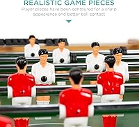 Vista 19 de Best Choice Products Mesa de futbolín de 48 pulgadas de tamaño competitivo para el hogar, sala de juegos con 2 bolas, 2 portavasos