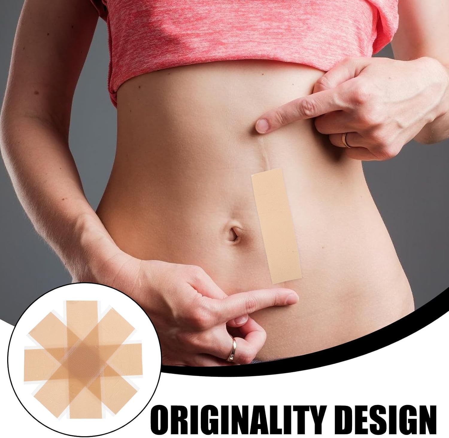 4pcs Silicone Scar Cover Patches for Marked Skin and Wounds Thin and Lightweight Design for Bathing and Fitness