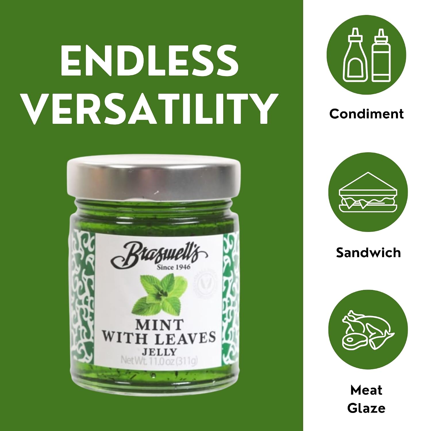 Braswell's Authentic Mint Jelly (11oz) image 3
