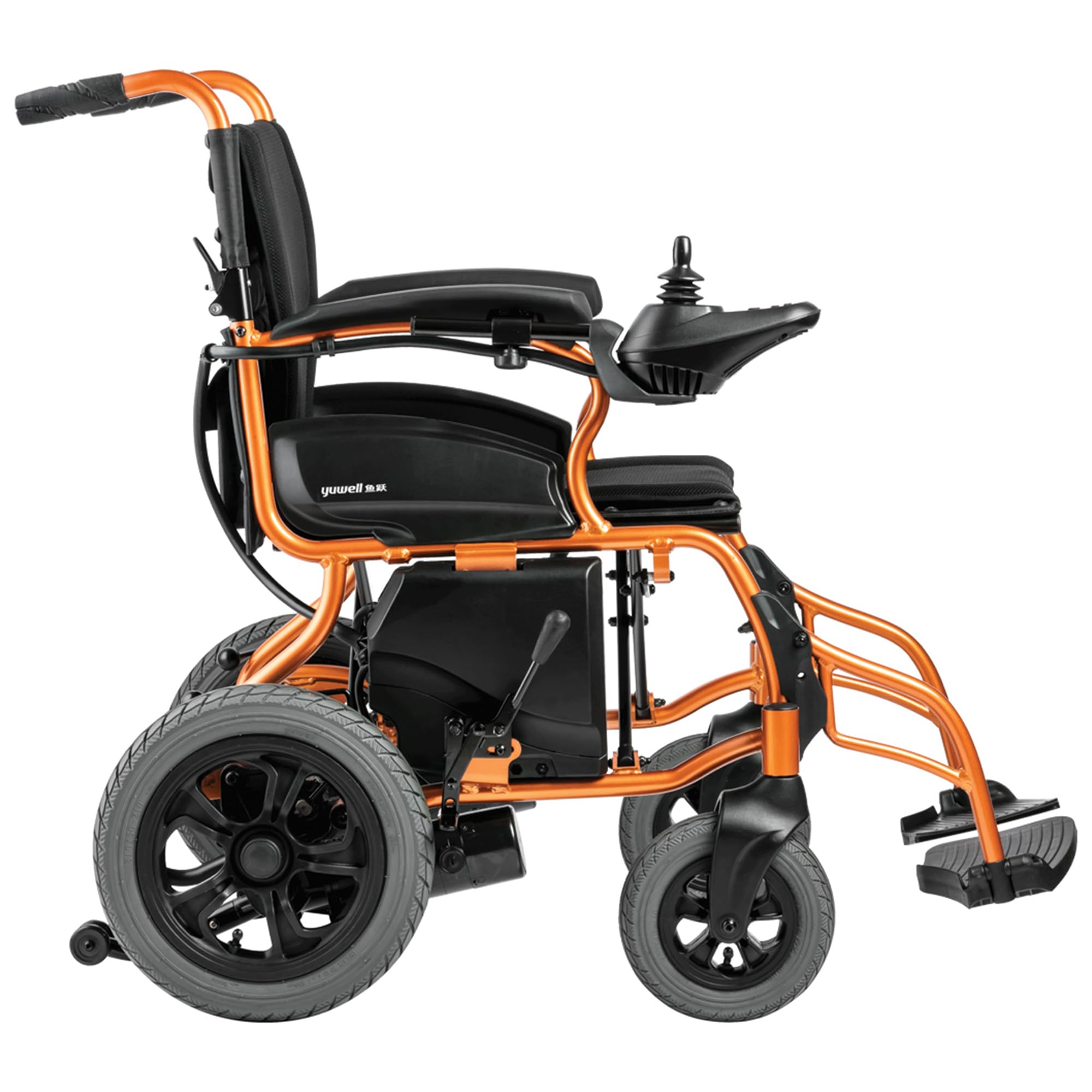 YUWELL Silla de ruedas eléctrica para uso diario dentro y fuera del hogar, modos eléctrico y manual seleccionables, 43290