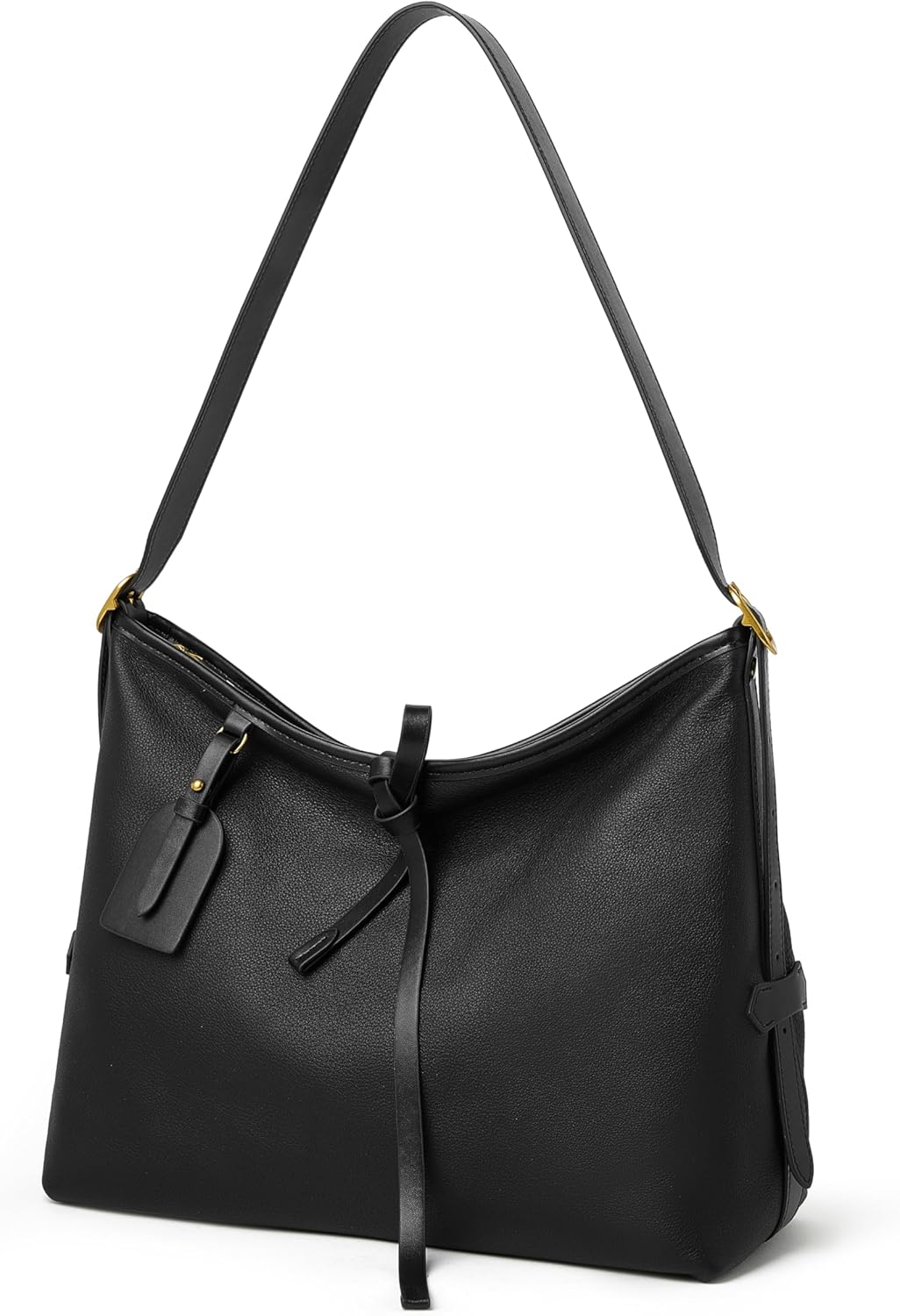 DORIS&JACKY Soft Leather Hobo Bag for women Large Lightweight Designer Shoulder Satchel Purse with Adjustable Single Handle - Image 7