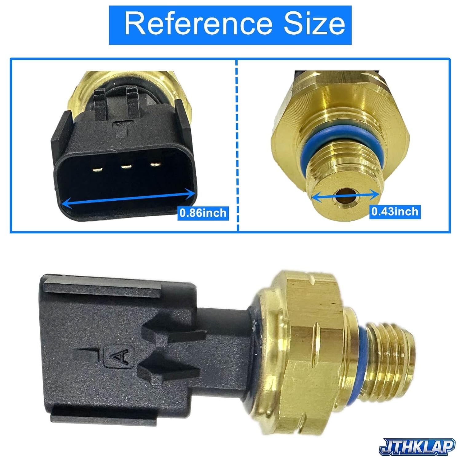 Exhaust Manifold Pressure Sensor Compatible with Ram 2500 3500 4500 5500 2019-2022 for Cummins 6.7L Diesel, Replace 68444078AA 68444078AB