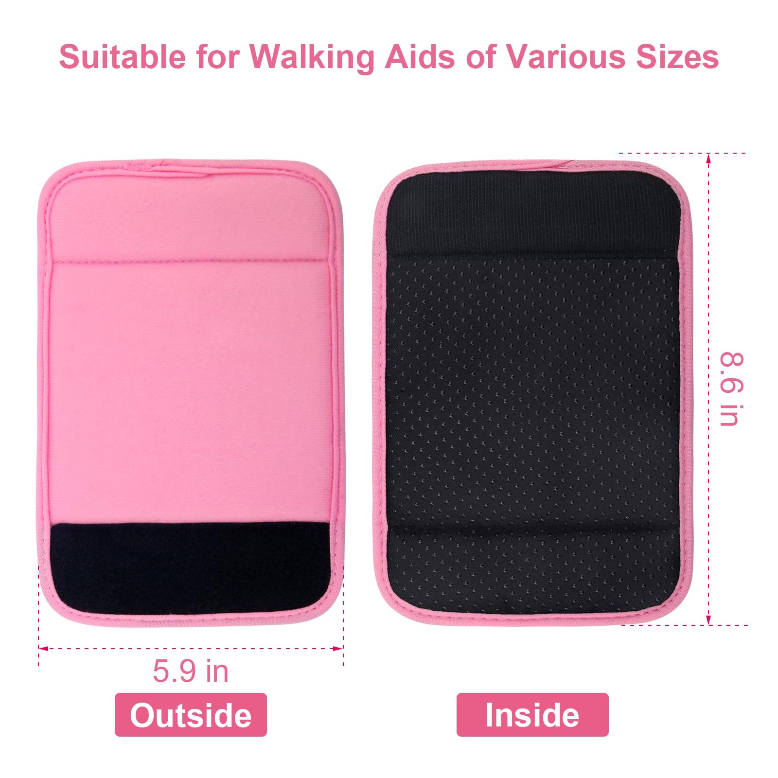 Walker Hand Grips - Comfortable & Non-Slip Covers -2