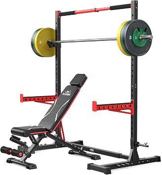 FLYBIRD SR1 Squat Rack, Adjustable Power Rack for 6FT/7FT Barbells