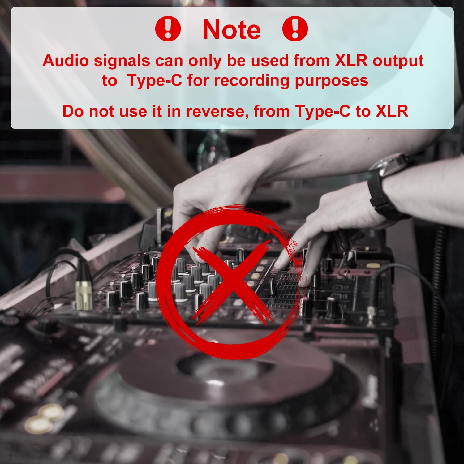 J&D USB C to XLR Female Microphone Cable with 3.5mm Female Headphone Jack Headphone Monitoring XLR to USB-C Digital Interface, 3.3 Feet