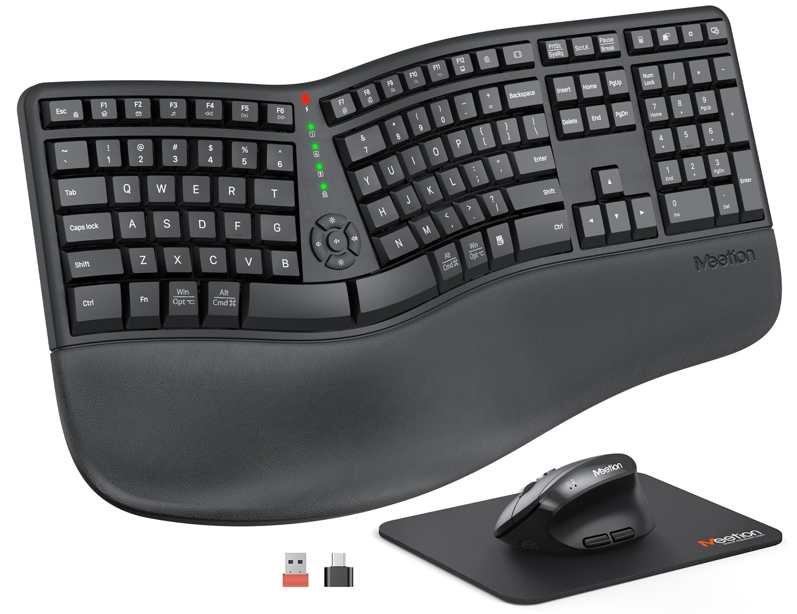 Photo 1 of MEETION Ergonomic Split Keyboard and Vertical Mouse Combo
