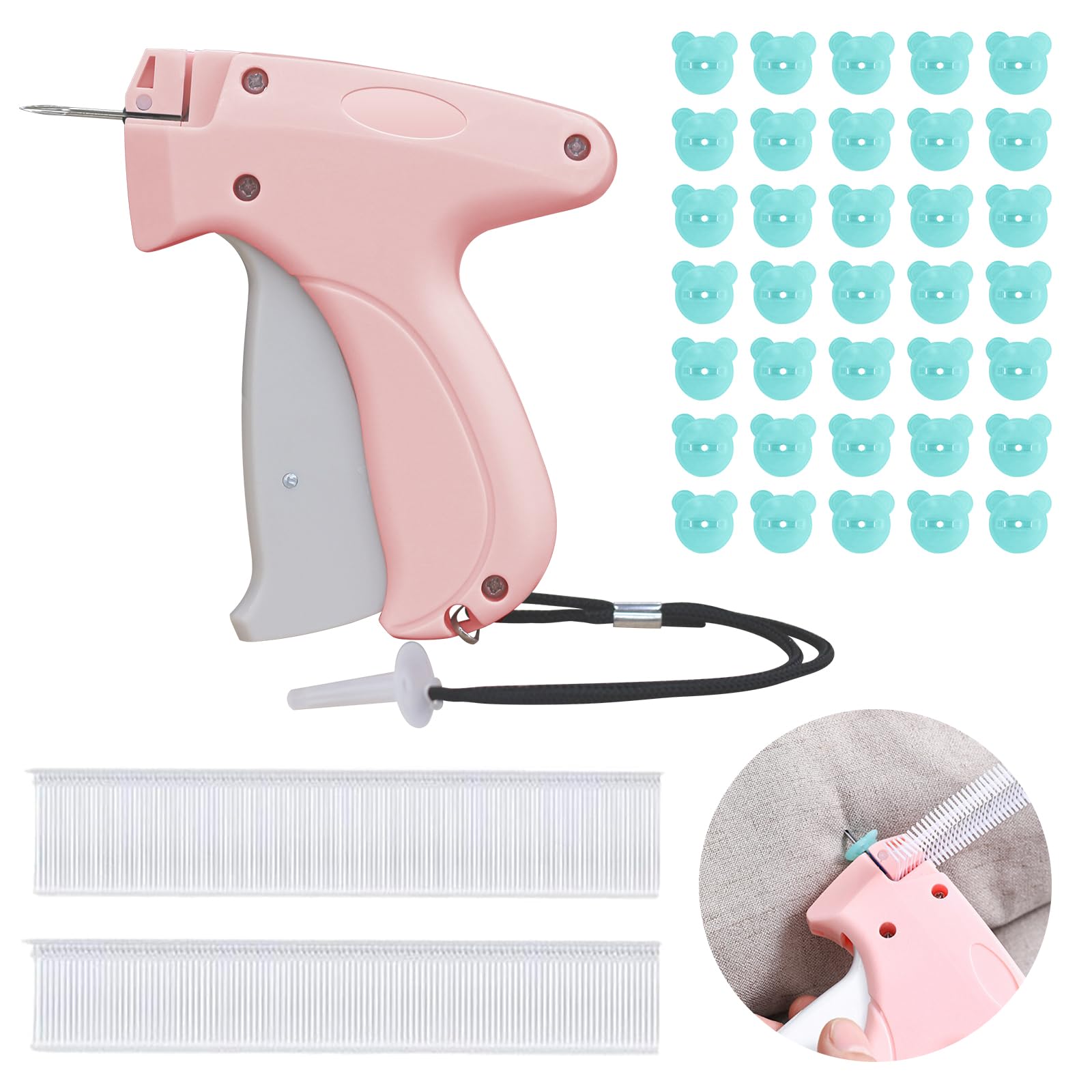 Quick Clothing Fixer, Stitchy Micro Stitching Gun, Mini Sewing Machine, Quick Stitch Sewing Gun for Clothes, Garment Tagging Gun for Clothing Quilt Fabric Fixing