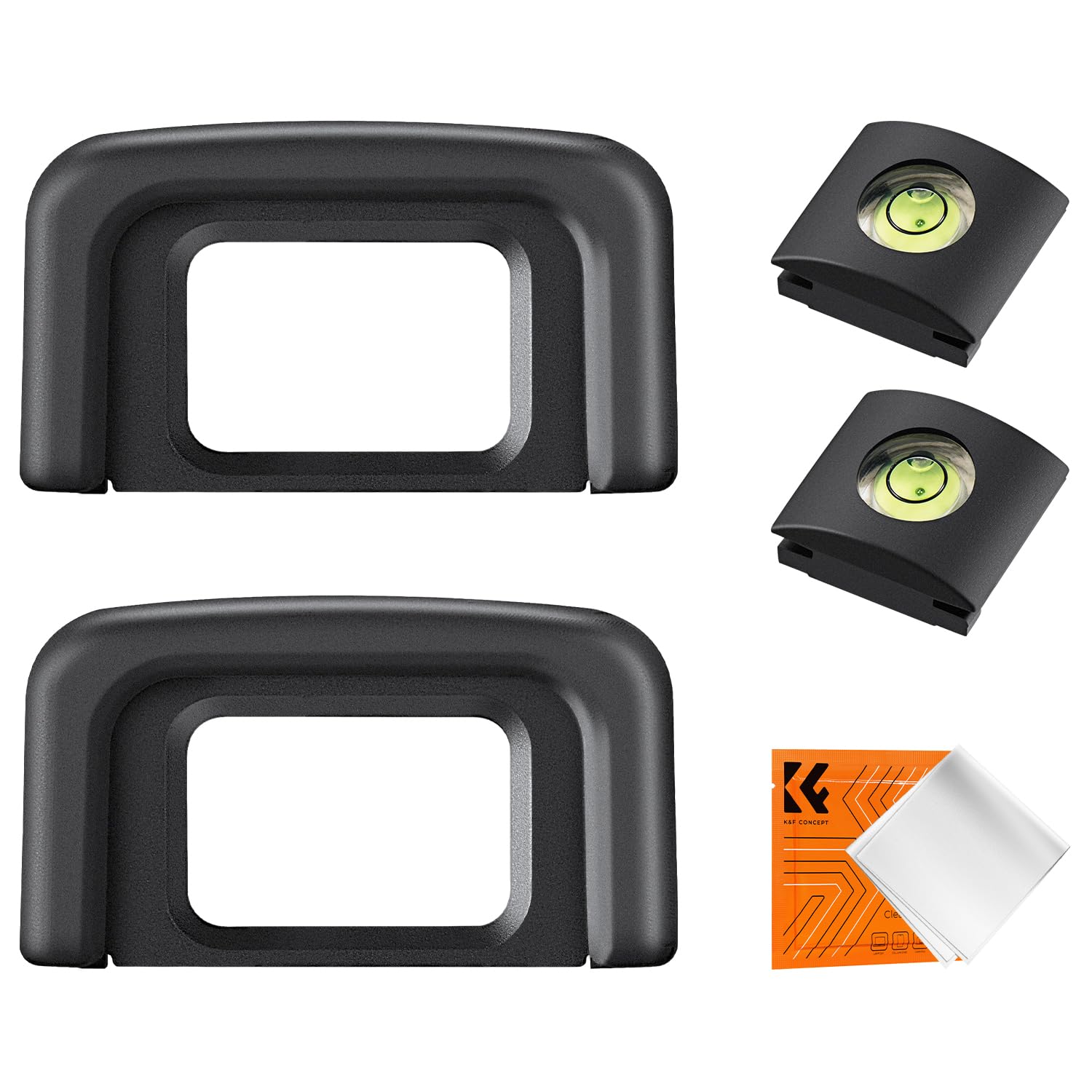 K&F Concept Eyepiece Cover & Hot Shoe Cover Kit, Viewfinder Protector Eyecup Eye Cup DK-25 for Nikon D5600 D5500 D5300 D5200 D5100 D5000 D3500 D3400 D3300 Camera Viewfinder