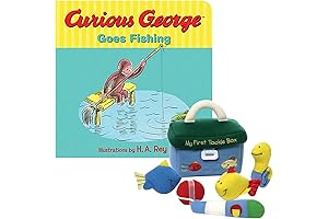My First Tackle Box Playset and Board Book - Curious George Goes Fishing Set