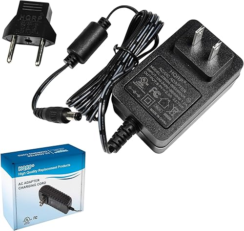HQRP Adaptador de CA compatible con Casio KL750  KL-750  KL750B  KL-750B  KL7000  KL-7000 cable de fuente de alimentación para impresora de