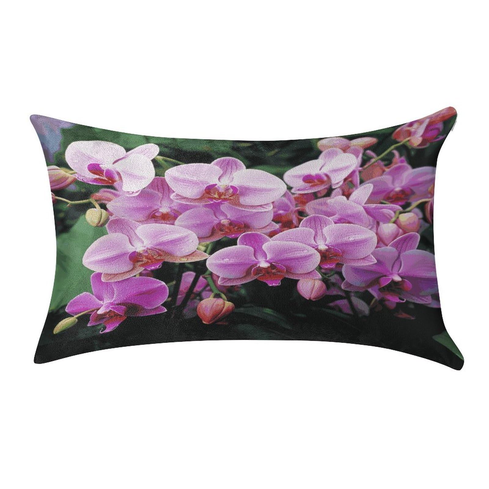 Fekiloot Style Orchids Pillow Covers Home Decor Pillow Cases