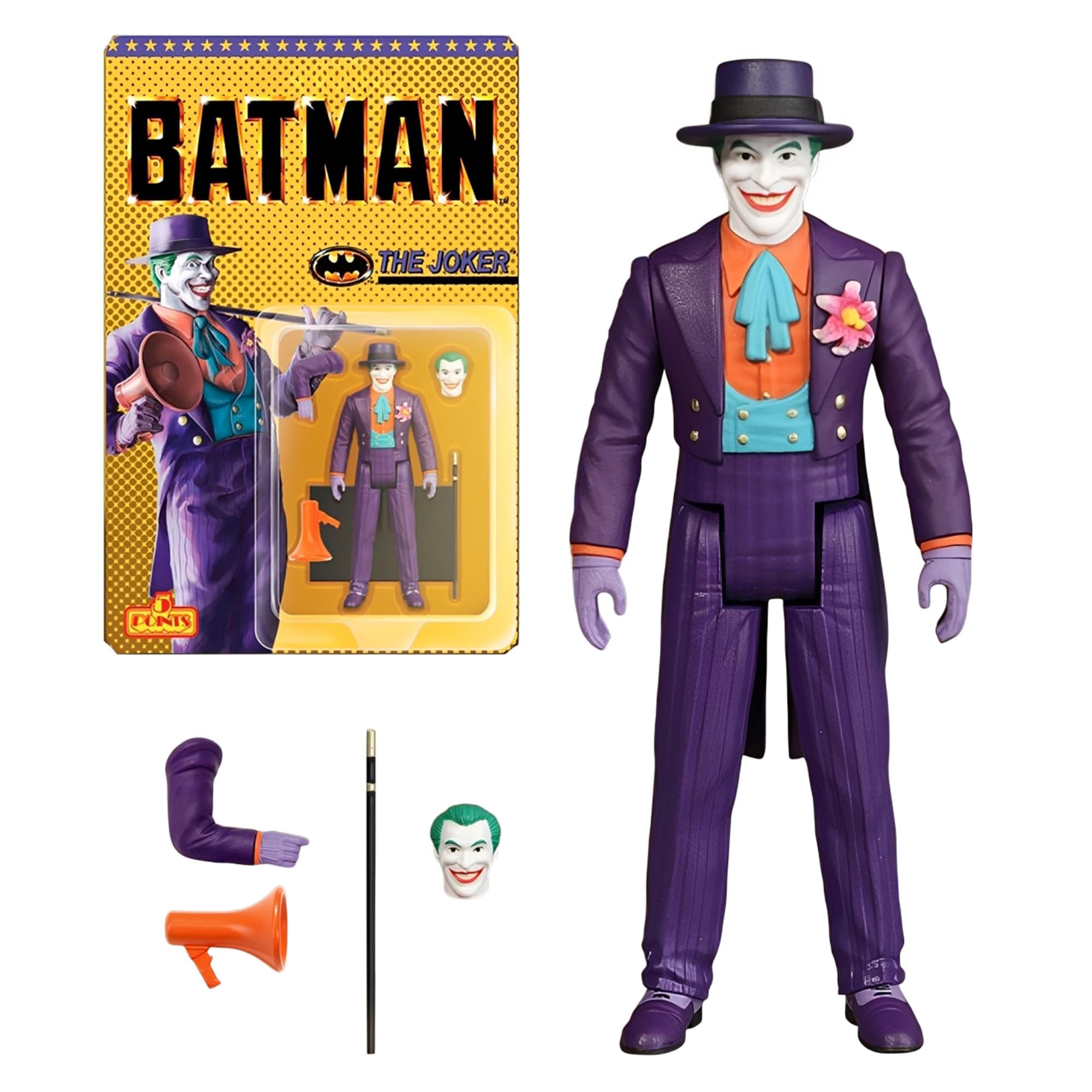 Toyz 5 Points Batman 1989 Joker Action Figure 3.75 Inch DC Comics Movie Collectible