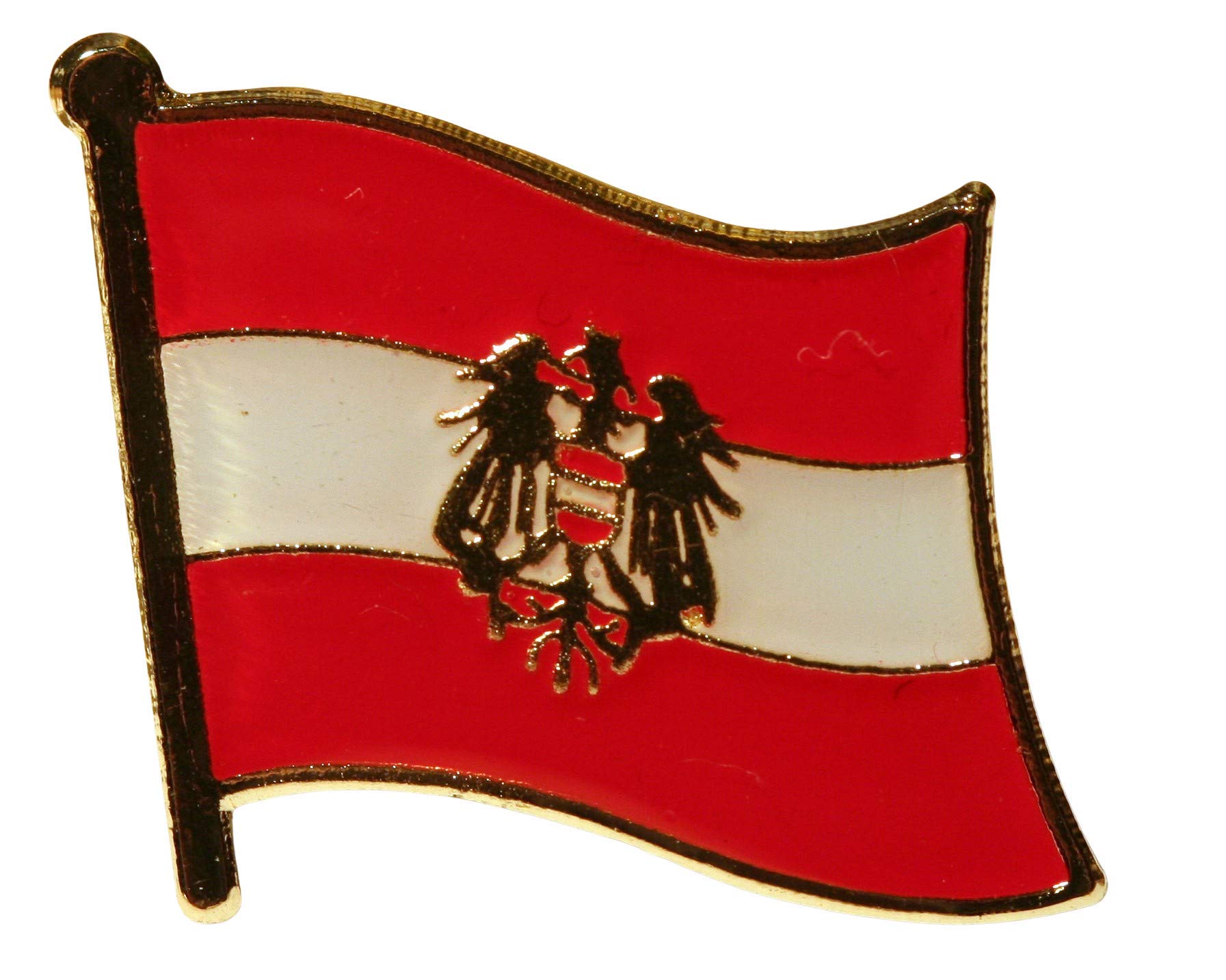 Austria with Eagle Flag Pin Badge