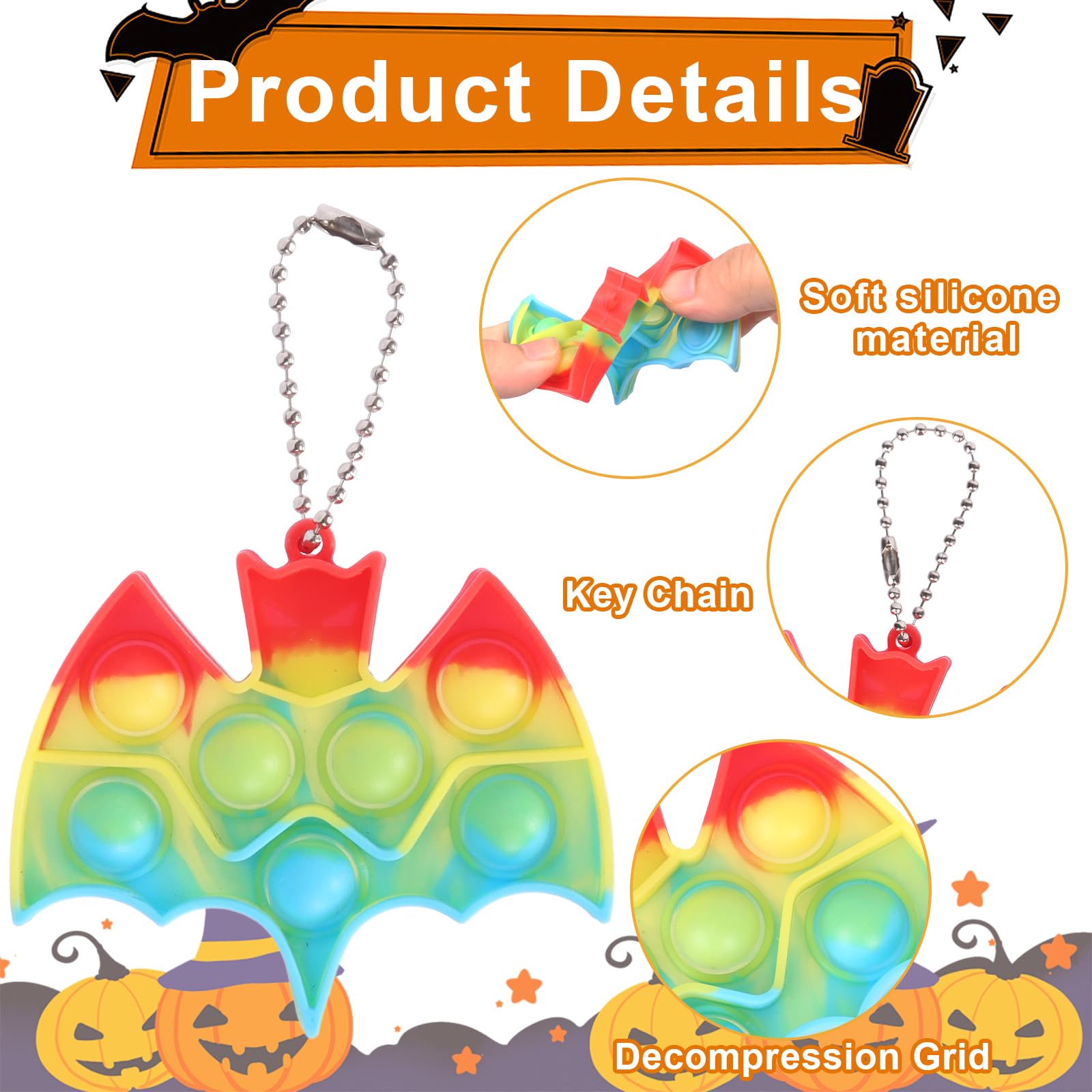 Jiusely Halloween Mini Pop Fidget Toys - Image 3