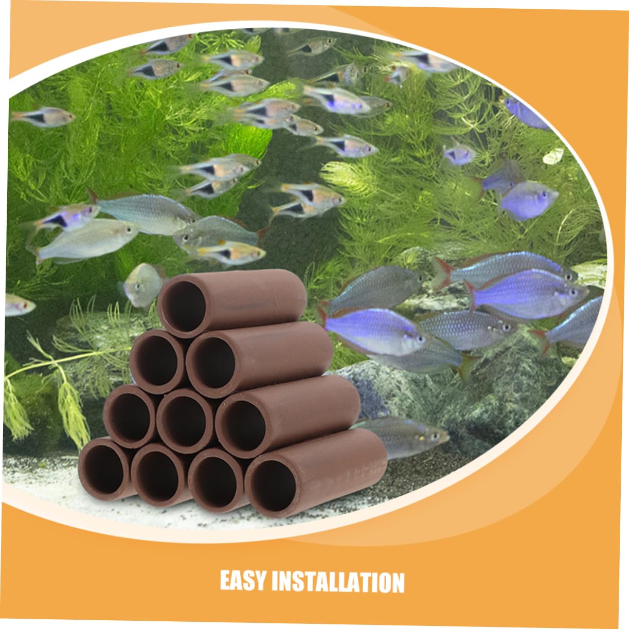 COLLBATH 2pcs Grotte Cachette Aquarium en Poterie Abri Élevage Crevettes et Poissons Décor Stérilisé