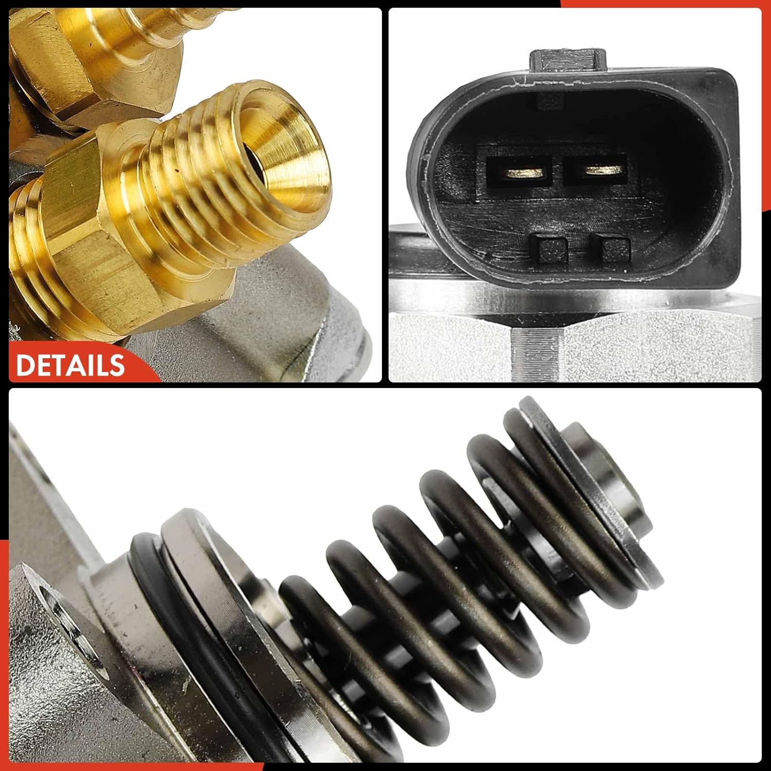 A-Premium High Pressure Fuel Pump Compatible with Volkswagen Jetta, Passat GTI 2006-2008, Eos 2007-2009, Golf R 2012-2013 & Audi A4 2005-2009, A3 2006-2008, TT 2008, A4 Quattro 2005-2009, L4 2.0L