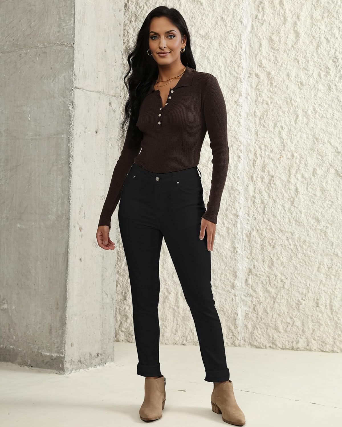 Utyful Skinny Jeans for Women Trendy High Waisted Classic Slim Fit Stretchy Denim Pants Jeggings Country Concert Outfit - Image 5