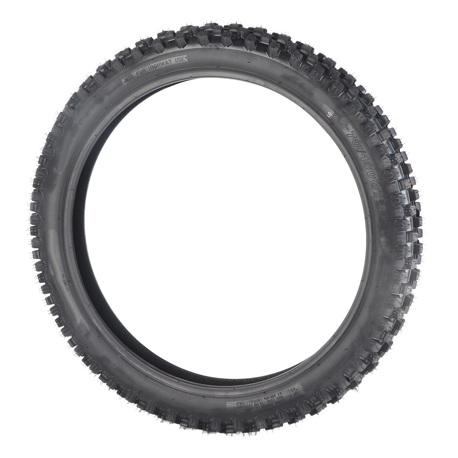 Tbest Opona Motocyklowa Zestaw Rurki Wewnętrznej Wysoka wydajność 70/100 17 Cali Gumowa Wymiana Gumowa do Pit Pro Trail Dirt Bike MX Enduro Off Road Racing Trwałość