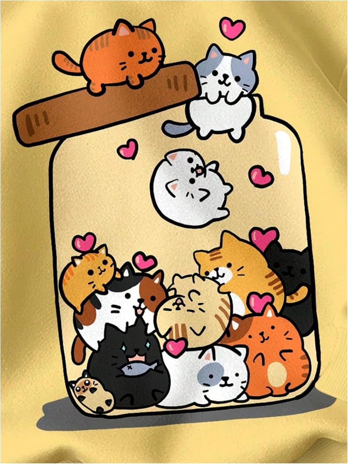 SOLY HUX Toddler Girl's Graphic Hoodie Cartoon Cat Long Sleeve Hooded Sweatshirt Cute Casual Pullover Tops - Image 3