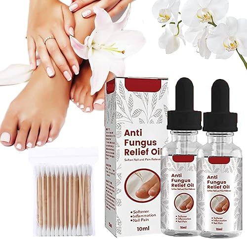 Aceite japonés de alivio de onicomicosis, aceite de alivio rápido de onicomicosis, reparación de uñas de los pies para uñas dañadas (2 unidades)