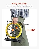 Vista 9 de VEVOR Sewer Camera, 65.6FT Snake Cam with DVR Video, Pipe Inspection Equipment 4.3 inch LCD Screen, Industrial Borescope Endoscope Waterproof IP68