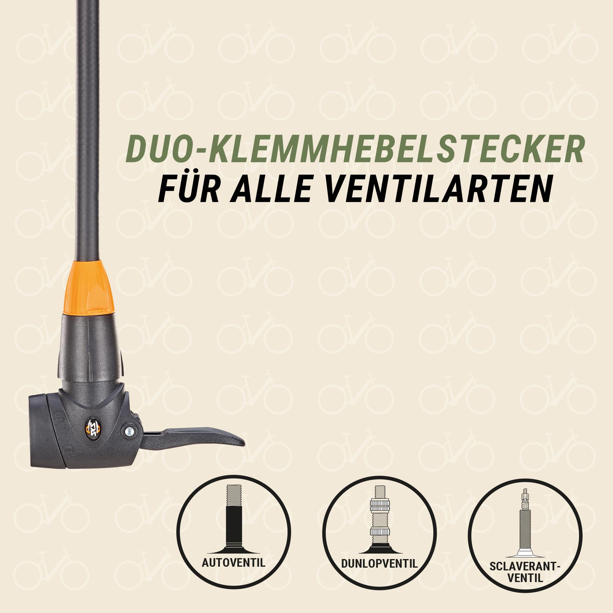 SKS GERMANY Stand-Luftpumpe mit Manometer und Duokopf für alle Ventilarten Aircontrol 8.0, schwarz- grau, 560, Einheitsgröße
