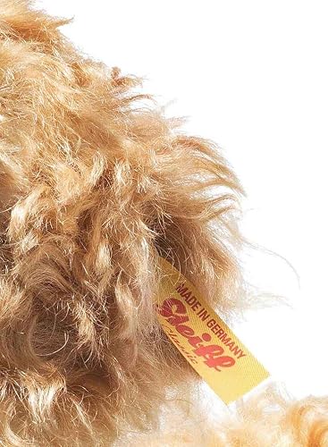 Miniatura 3 de Steiff Ricky - Peluche de mohair Cockapoo de 11 pulgadas, animal de peluche premium, color rojo y marrón