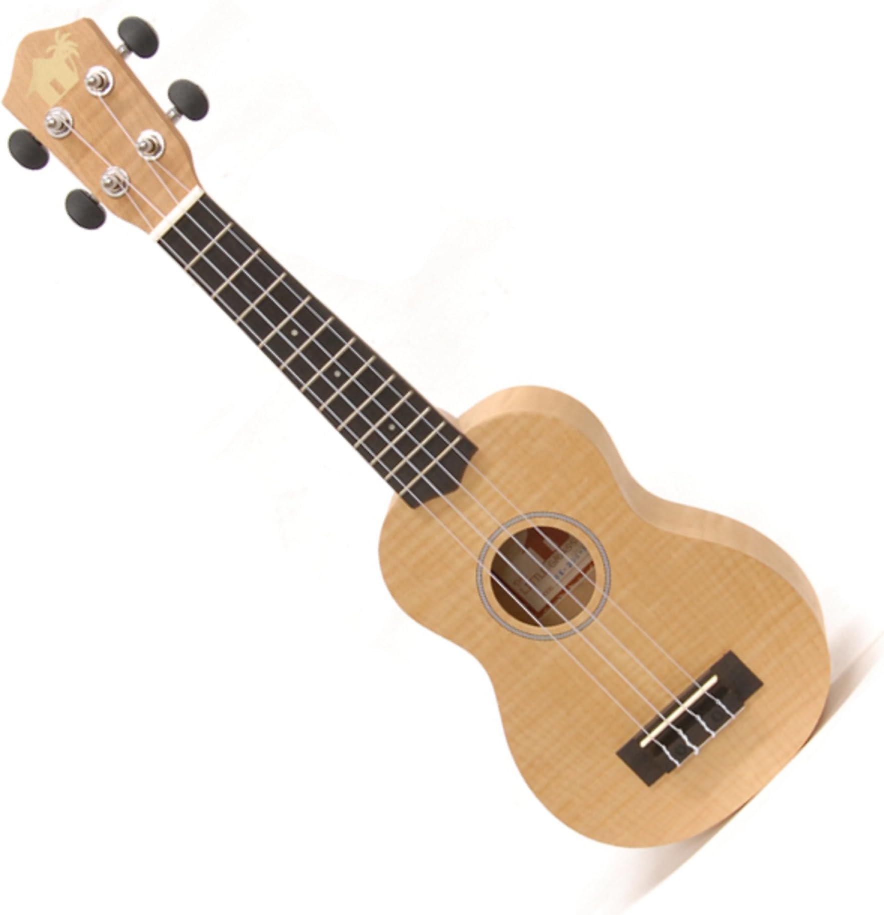 Little Grass Shack Quilt Maple Soprano Ukulele-With three FREE AAA Musical Felt Picks