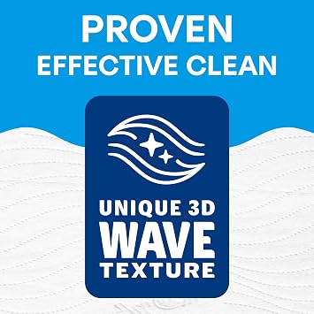 Andrex Complete Clean Toilet Roll 48 Rolls (Previously Andrex Classic Clean Toilet Tissue) Unbeatable Toilet Paper with Unique 3D Wave, FSC Certified