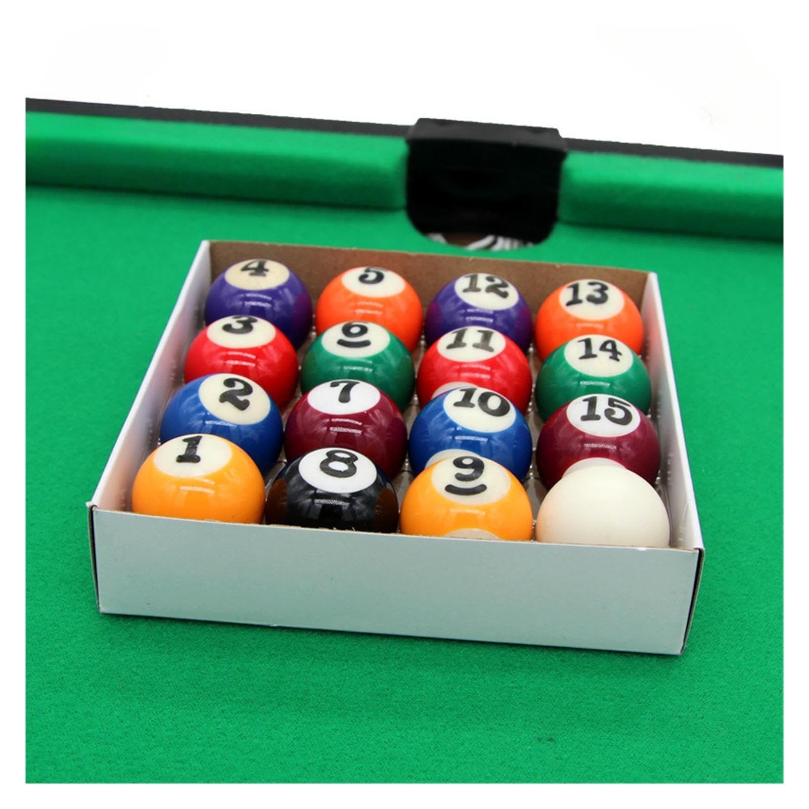 Billardkugeln Set Harz-Billardtisch, kleine Kugeln, Billardkugeln im 25-mm-Stil, Set