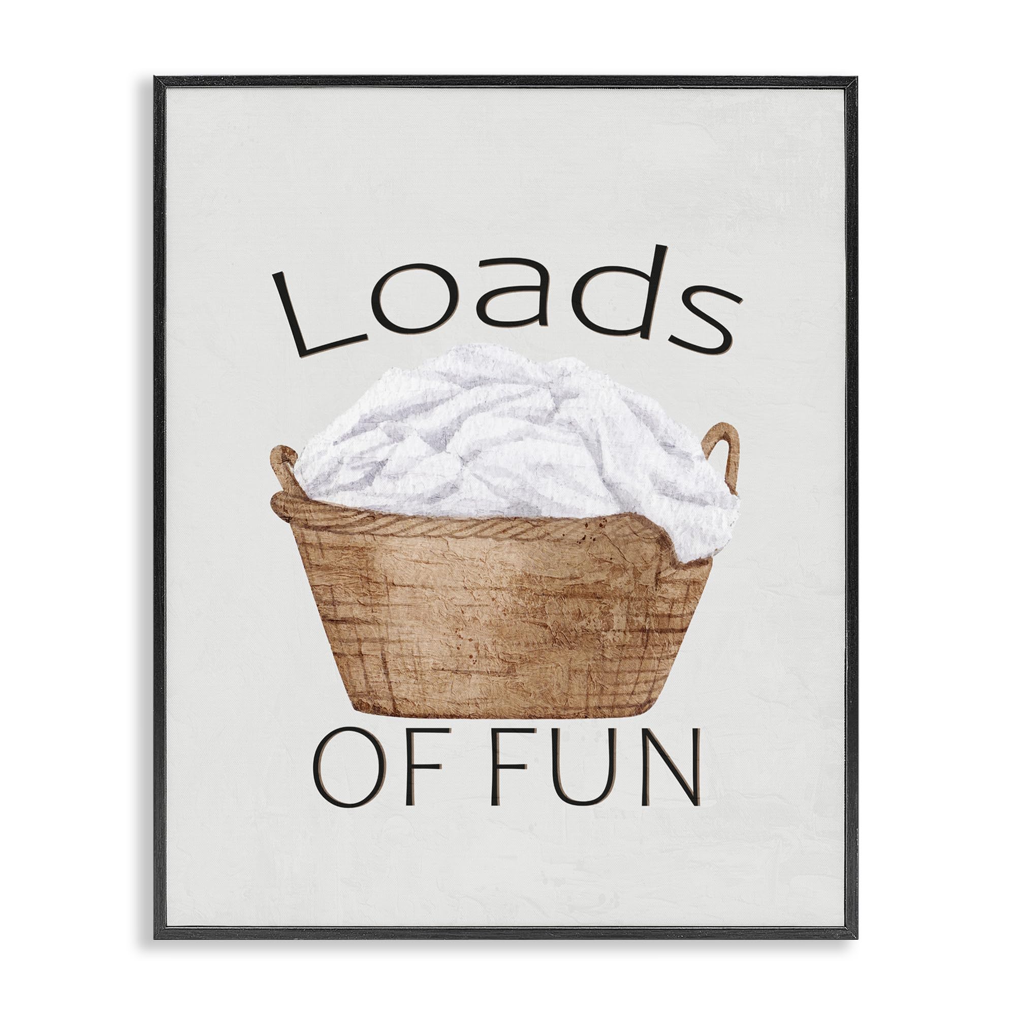 'Loads Of Fun Laundry Basket'| Framed Giclee Art