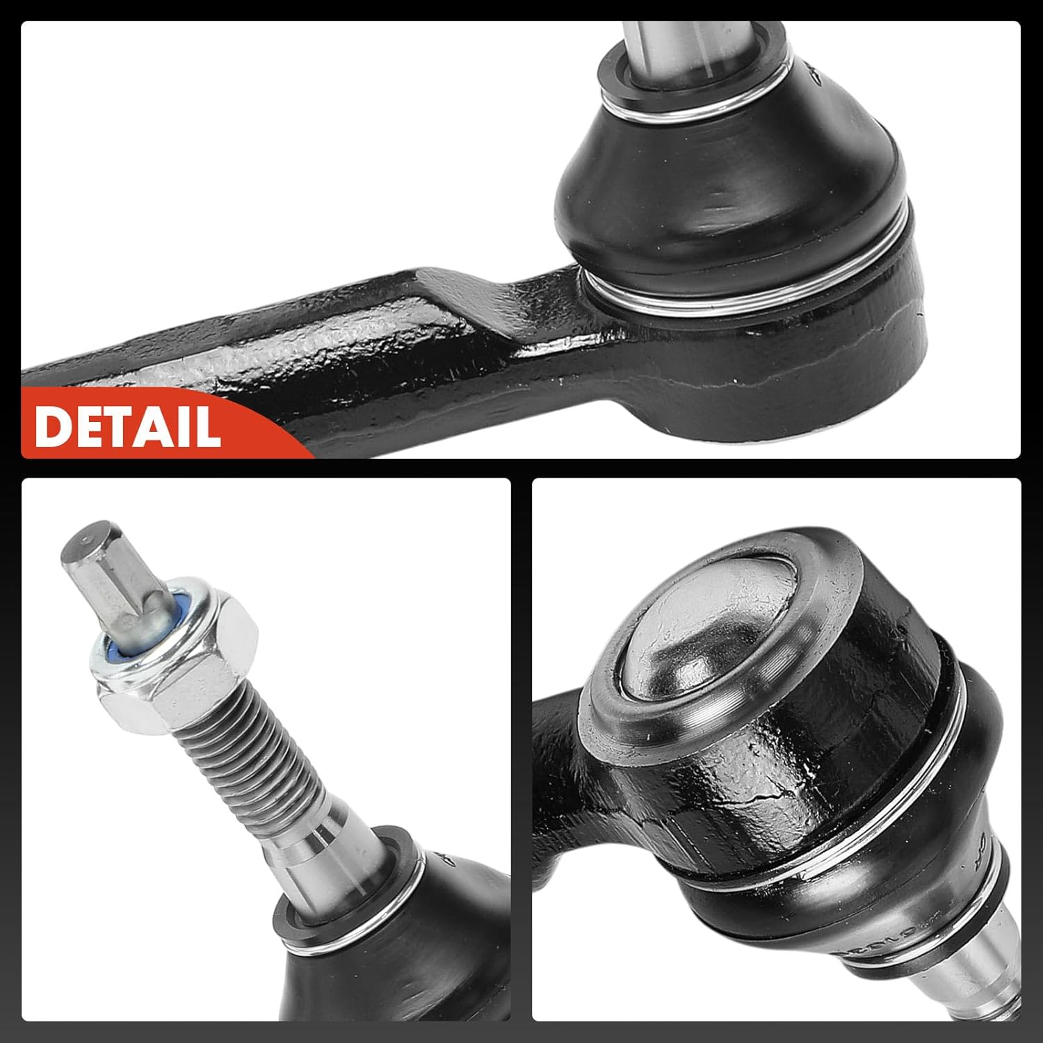 A-Premium 2 x Front Outer Tie Rod Ends, Compatible with Chevrolet Traverse 2009-2017 & GMC Acadia 2007-2016, Acadia Limited 2017 & Buick Enclave 2008-2017 & Saturn Outlook 2007-2010, Sport Utility