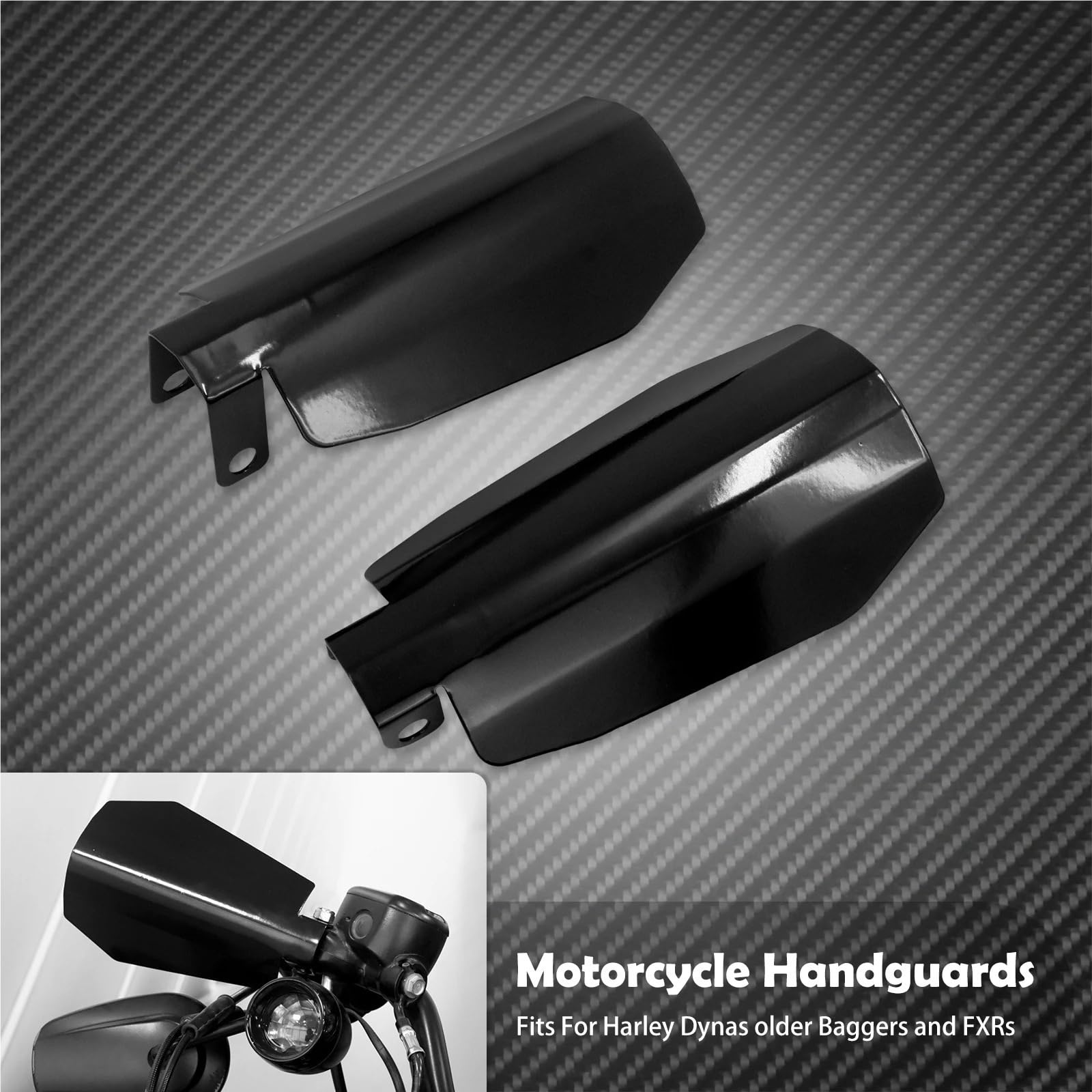 Motocyklowych Osłony Dłoni Pasuje do Harley Sportster XL883 Dyna FXDB Baggers osłona motocykla dłoni jelca obudowa ochronna(Large Size HandGuard)