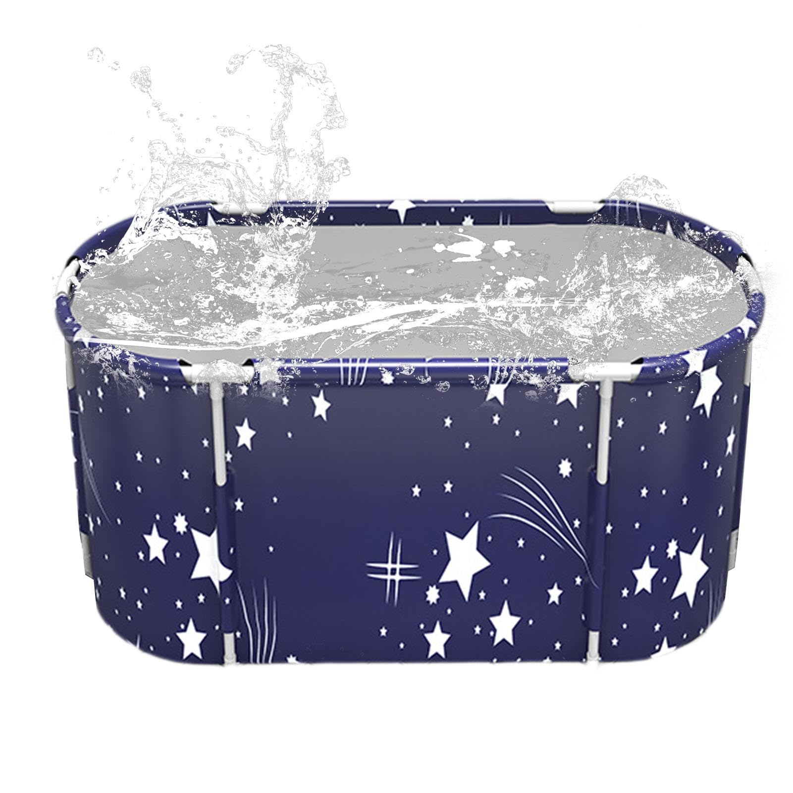 Vasca da bagno pieghevole, vasca da bagno portatile ispessita per doccia, antiscivolo, vasca da bagno per bagno caldo di ghiaccio, casa, bagno, adulti, bambini, interni ed esterni