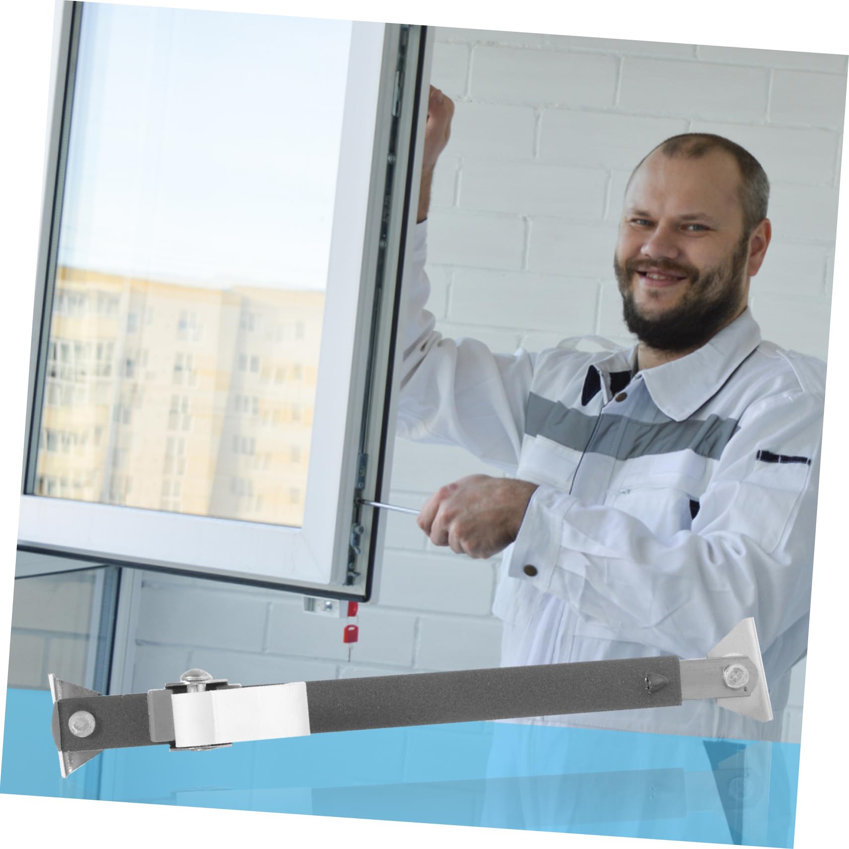 MAGICLULU 5 Stück Fenstersicherungsstange Verstellbare Schiebe Fenstersicherung für Türen und Einbruchschutz für Verschiedene und Türtypen