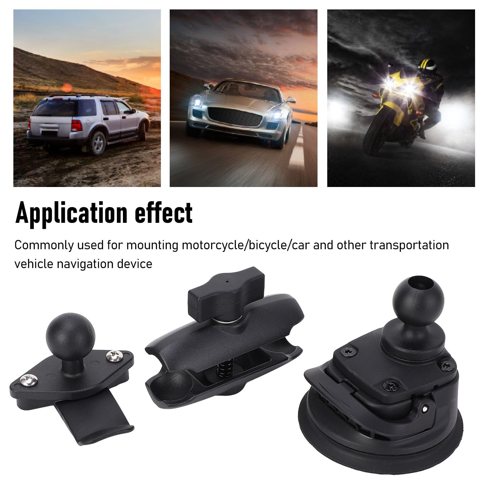 Soporte de Montaje con Ventosa para Parabrisas de Coche GPS con instalación Estable para Varios vehículos