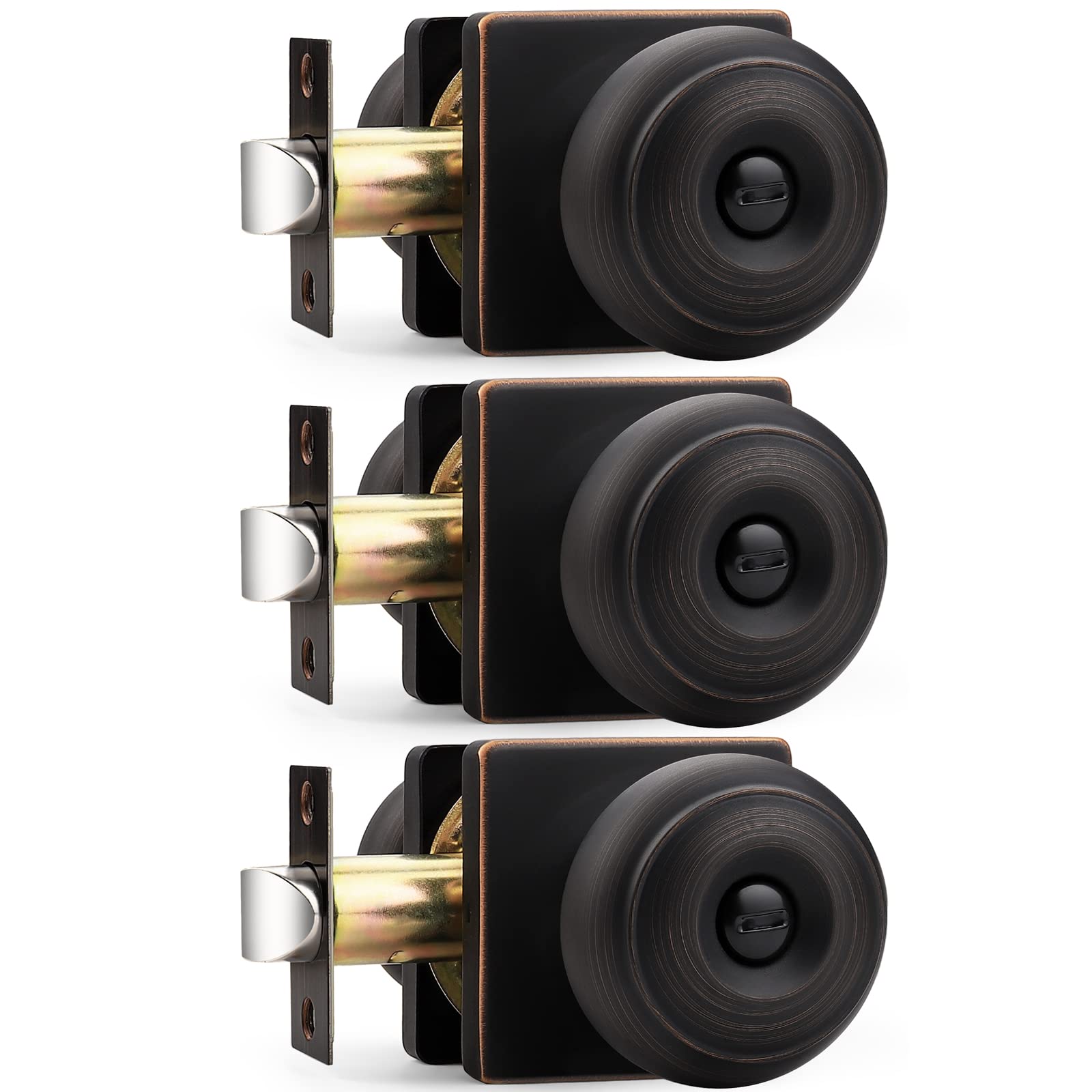 Probrico Brushed Nickel Door Knobs - Lockable & FREE SHIPPING -19 Probrico Brushed Nickel Door Knobs - Lockable & FREE SHIPPING -19