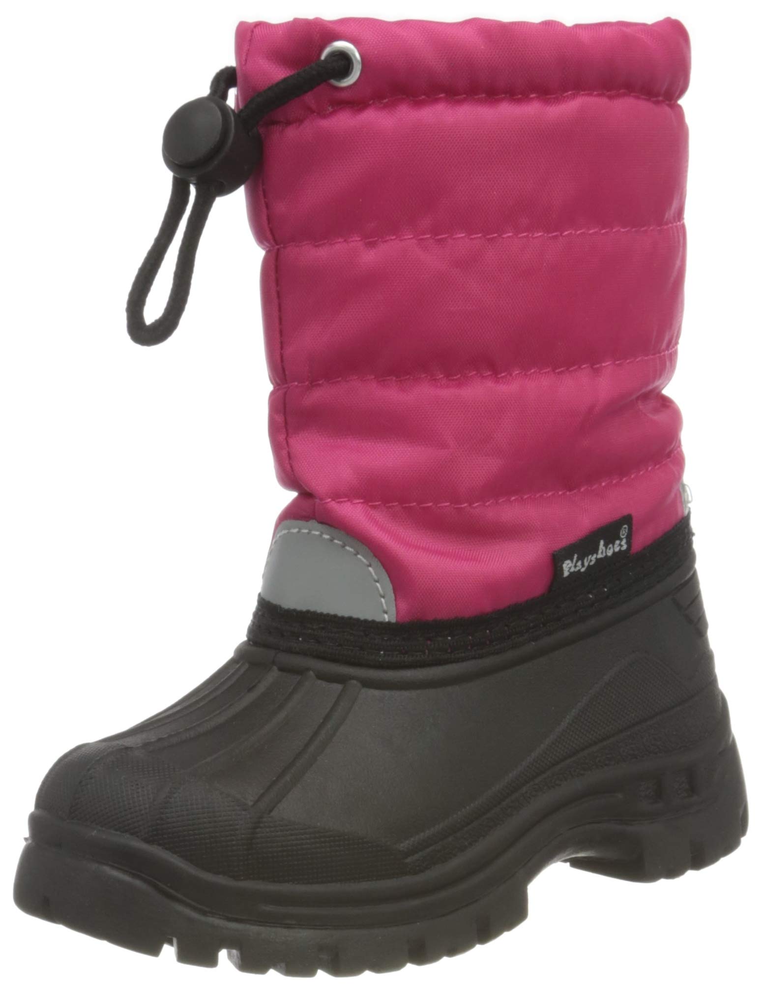 Playshoes Unisex children's winter boots, snow shoes, Pink, 1.5/2.5 UK